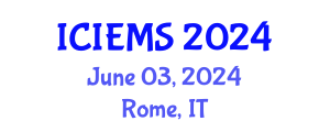 International Conference on Industrial Engineering and Management Sciences (ICIEMS) June 03, 2024 - Rome, Italy