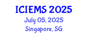 International Conference on Industrial Engineering and Management Sciences (ICIEMS) July 05, 2025 - Singapore, Singapore
