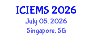 International Conference on Industrial Engineering and Management Sciences (ICIEMS) July 05, 2026 - Singapore, Singapore