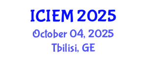 International Conference on Industrial Engineering and Manufacturing (ICIEM) October 04, 2025 - Tbilisi, Georgia