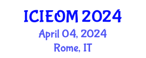 International Conference on Industrial Engineering and Operations Management (ICIEOM) April 04, 2024 - Rome, Italy