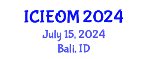 International Conference on Industrial Engineering and Operations Management (ICIEOM) July 15, 2024 - Bali, Indonesia