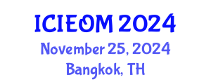 International Conference on Industrial Engineering and Operations Management (ICIEOM) November 25, 2024 - Bangkok, Thailand
