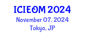 International Conference on Industrial Engineering and Operations Management (ICIEOM) November 07, 2024 - Tokyo, Japan