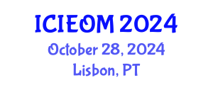 International Conference on Industrial Engineering and Operations Management (ICIEOM) October 28, 2024 - Lisbon, Portugal