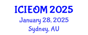 International Conference on Industrial Engineering and Operations Management (ICIEOM) January 28, 2025 - Sydney, Australia
