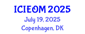 International Conference on Industrial Engineering and Operations Management (ICIEOM) July 19, 2025 - Copenhagen, Denmark