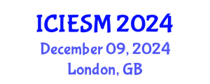 International Conference on Industrial Engineering and Systems Management (ICIESM) December 09, 2024 - London, United Kingdom