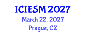 International Conference on Industrial Engineering and Systems Management (ICIESM) March 22, 2027 - Prague, Czechia International Conference on Industrial Engineering and Systems Management (ICIESM) March 22, 2027 - Prague, Czechia