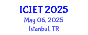 International Conference on Industrial Engineering and Technology (ICIET) May 06, 2025 - Istanbul, Turkey