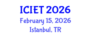 International Conference on Industrial Engineering and Technology (ICIET) February 15, 2026 - Istanbul, Turkey