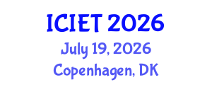 International Conference on Industrial Engineering and Technology (ICIET) July 19, 2026 - Copenhagen, Denmark