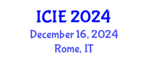 International Conference on Industrial Engineering (ICIE) December 16, 2024 - Rome, Italy