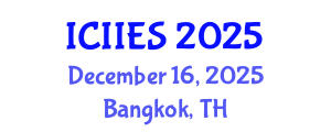 International Conference on Industrial, Information and Engineering Systems (ICIIES) December 16, 2025 - Bangkok, Thailand