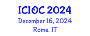 International Conference on Industrial Organic Chemistry (ICIOC) December 16, 2024 - Rome, Italy