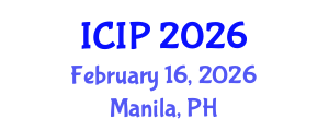 International Conference on Industrial Pharmacy (ICIP) February 16, 2026 - Manila, Philippines International Conference on Industrial Pharmacy (ICIP) February 16, 2026 - Manila, Philippines