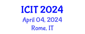 International Conference on Industrial Technology (ICIT) April 04, 2024 - Rome, Italy