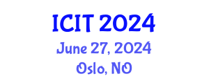 International Conference on Industrial Technology (ICIT) June 27, 2024 - Oslo, Norway