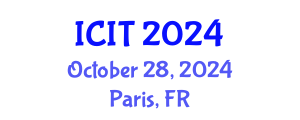 International Conference on Industrial Technology (ICIT) October 28, 2024 - Paris, France