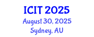 International Conference on Industrial Technology (ICIT) August 30, 2025 - Sydney, Australia