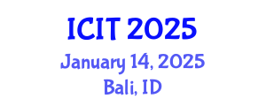 International Conference on Industrial Technology (ICIT) January 14, 2025 - Bali, Indonesia