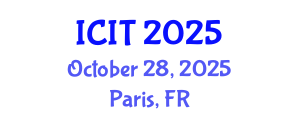 International Conference on Industrial Technology (ICIT) October 28, 2025 - Paris, France