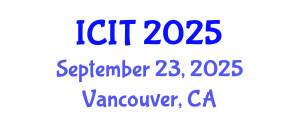 International Conference on Industrial Technology (ICIT) September 23, 2025 - Vancouver, Canada