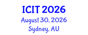 International Conference on Industrial Technology (ICIT) August 30, 2026 - Sydney, Australia