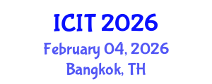 International Conference on Industrial Technology (ICIT) February 04, 2026 - Bangkok, Thailand