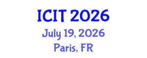 International Conference on Industrial Technology (ICIT) July 19, 2026 - Paris, France