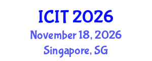 International Conference on Industrial Technology (ICIT) November 18, 2026 - Singapore, Singapore