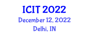 International Conference on Industrial Tribology (ICIT) December 12, 2022 - Delhi, India
