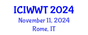 International Conference on Industrial Wastewater and Wastewater Treatment (ICIWWT) November 11, 2024 - Rome, Italy