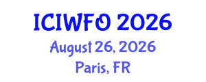 International Conference on Industrial Wastewater Filtration and Oxidation (ICIWFO) August 26, 2026 - Paris, France