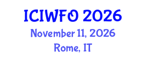 International Conference on Industrial Wastewater Filtration and Oxidation (ICIWFO) November 11, 2026 - Rome, Italy