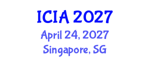 International Conference on Informatics and Applications (ICIA) April 24, 2027 - Singapore, Singapore International Conference on Informatics and Applications (ICIA) April 24, 2027 - Singapore, Singapore