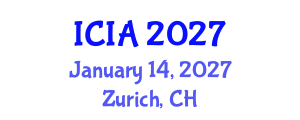International Conference on Informatics and Applications (ICIA) January 14, 2027 - Zurich, Switzerland International Conference on Informatics and Applications (ICIA) January 14, 2027 - Zurich, Switzerland