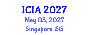 International Conference on Informatics and Applications (ICIA) May 03, 2027 - Singapore, Singapore International Conference on Informatics and Applications (ICIA) May 03, 2027 - Singapore, Singapore
