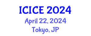 International Conference on Information and Communication Engineering (ICICE) April 22, 2024 - Tokyo, Japan