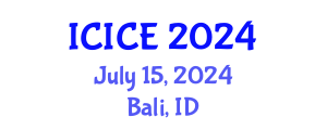 International Conference on Information and Communication Engineering (ICICE) July 15, 2024 - Bali, Indonesia