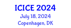 International Conference on Information and Communication Engineering (ICICE) July 18, 2024 - Copenhagen, Denmark