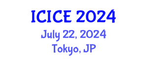 International Conference on Information and Communication Engineering (ICICE) July 22, 2024 - Tokyo, Japan