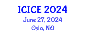 International Conference on Information and Communication Engineering (ICICE) June 27, 2024 - Oslo, Norway