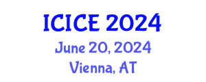 International Conference on Information and Communication Engineering (ICICE) June 20, 2024 - Vienna, Austria