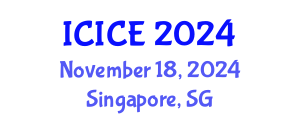 International Conference on Information and Communication Engineering (ICICE) November 18, 2024 - Singapore, Singapore