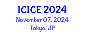 International Conference on Information and Communication Engineering (ICICE) November 07, 2024 - Tokyo, Japan