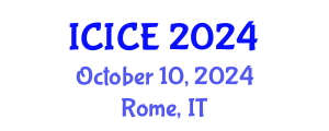 International Conference on Information and Communication Engineering (ICICE) October 10, 2024 - Rome, Italy