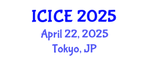 International Conference on Information and Communication Engineering (ICICE) April 22, 2025 - Tokyo, Japan