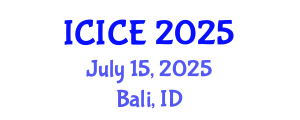 International Conference on Information and Communication Engineering (ICICE) July 15, 2025 - Bali, Indonesia