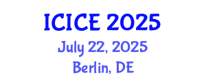 International Conference on Information and Communication Engineering (ICICE) July 22, 2025 - Berlin, Germany